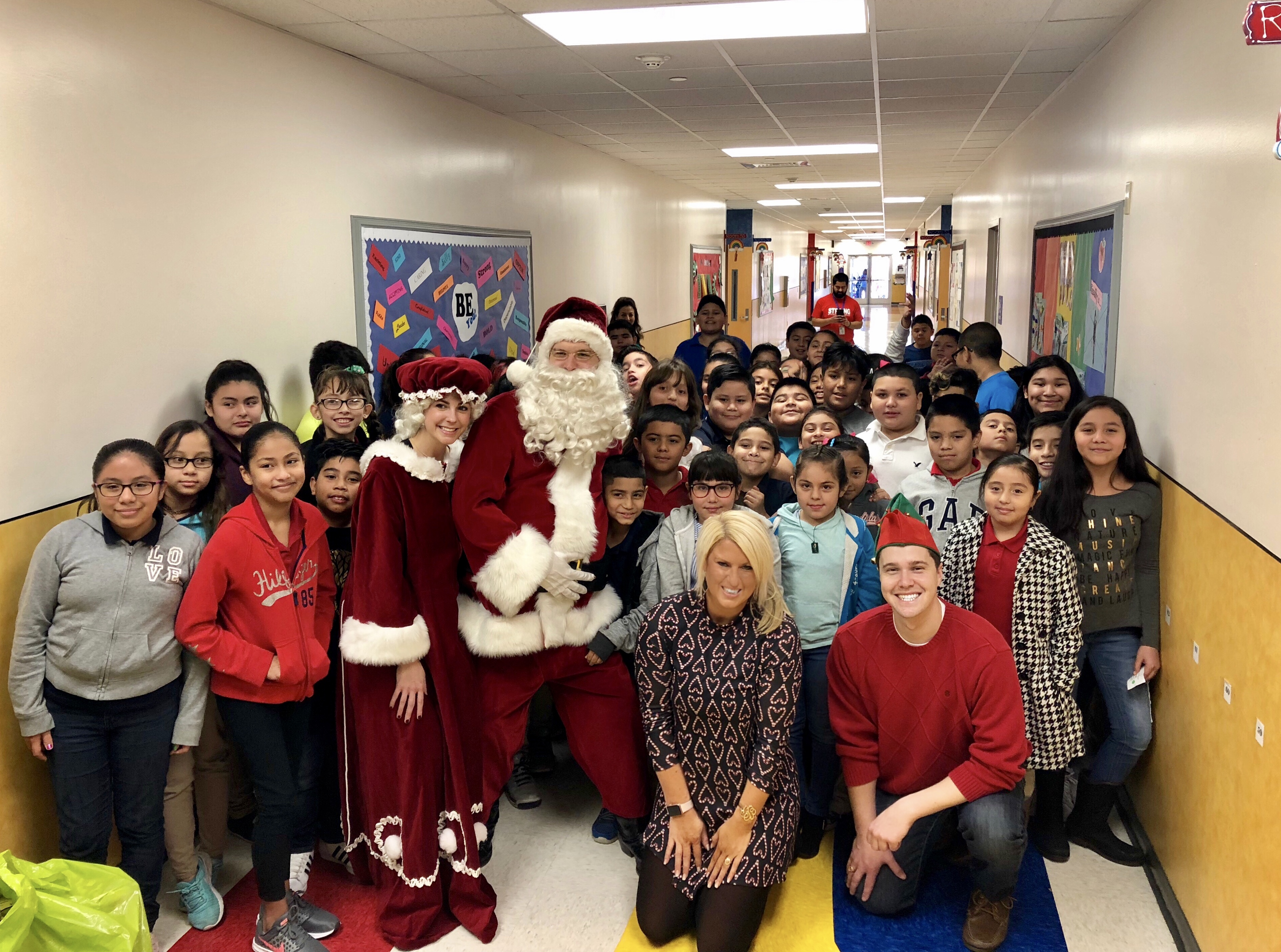 Santa Visited Rucker Elementary with Adopt-an-Angel